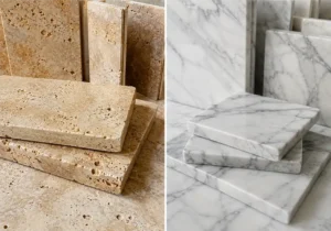 Travertine vs Marble